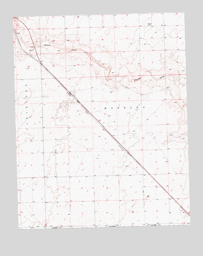 Conrad, OK USGS Topographic Map