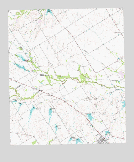 Coolidge, TX USGS Topographic Map