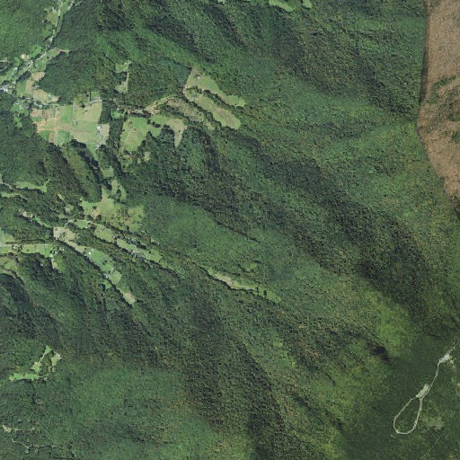 Aerial imagery of Sarvis Gap, NC