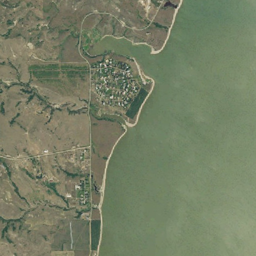 Aerial imagery of Chris Creek, ND