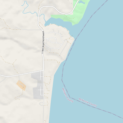 OpenStreetMap map of Chris Creek, ND