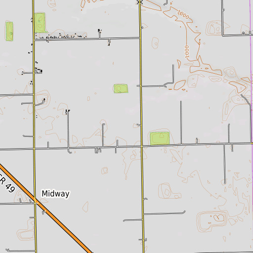 OpenTopoMap map of Feitshams Ditch, OH