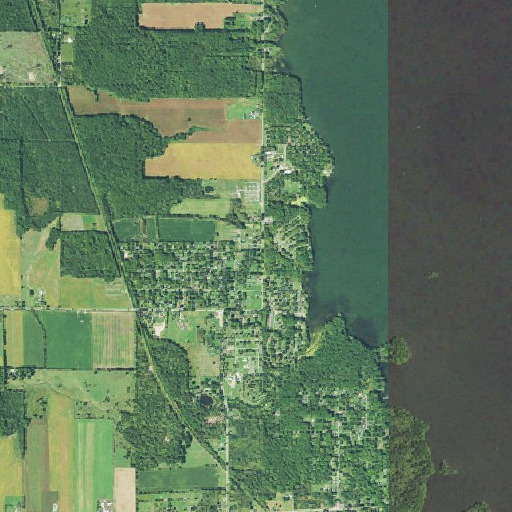 Aerial imagery of Simons Cemetery, OH