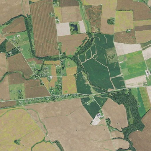 Aerial imagery of Johnson Cemetery, OH