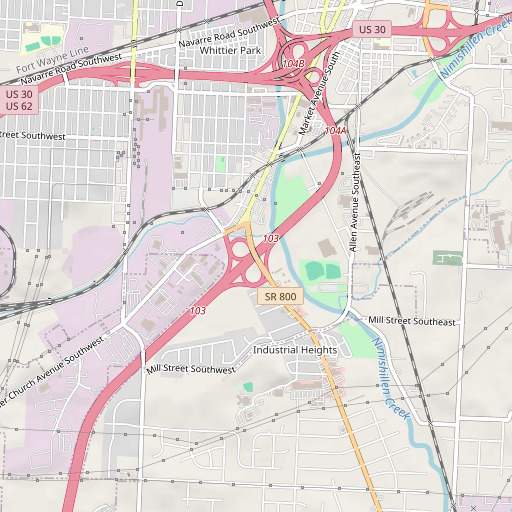 OpenStreetMap map of Interchange 103, OH