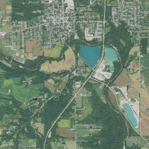 Aerial imagery of Sunbury, OH