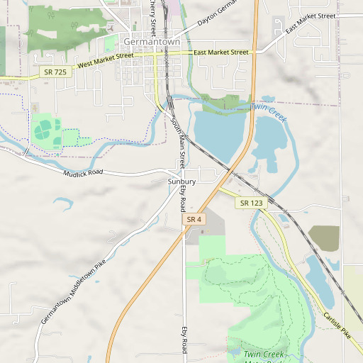 OpenStreetMap map of Sunbury, OH