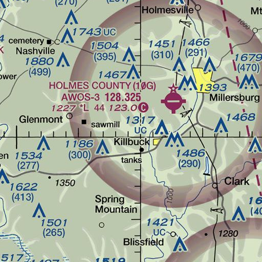 FAA VFR chart of Buffalo School (historical), OH