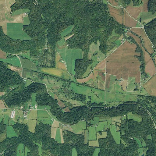 Aerial imagery of Buffalo School (historical), OH