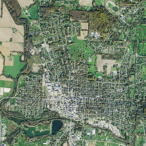 Aerial imagery of Lamartine Square, OH
