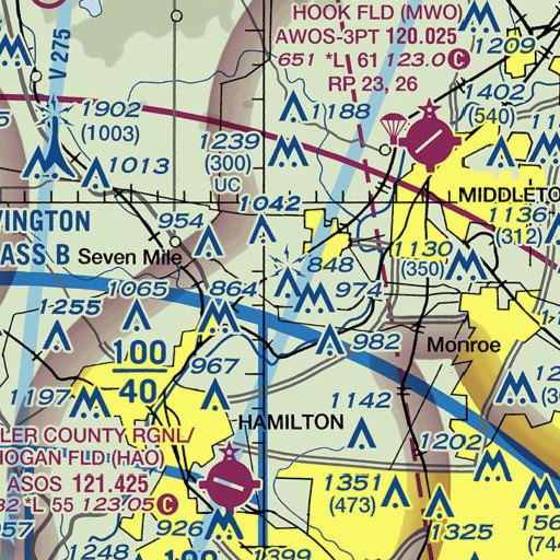 FAA VFR chart of School Number 6 (historical), OH