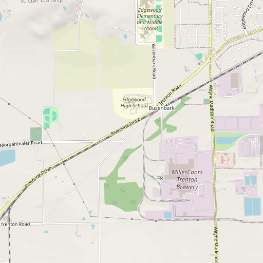 OpenStreetMap map of School Number 6 (historical), OH