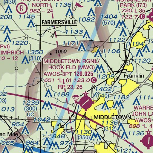 FAA VFR chart of School Number 2 (historical), OH