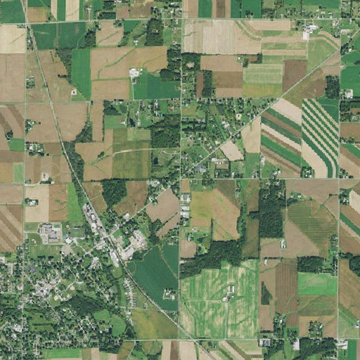 Aerial imagery of Five Points, OH