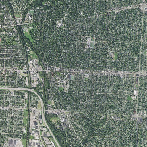Aerial imagery of Bexley Public Library, OH