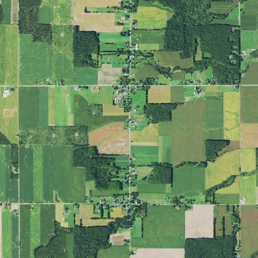 Aerial imagery of Gustavus Center Historic District, OH