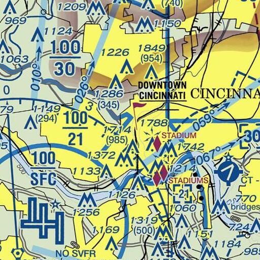 FAA VFR chart of Millvale Elementary School, OH