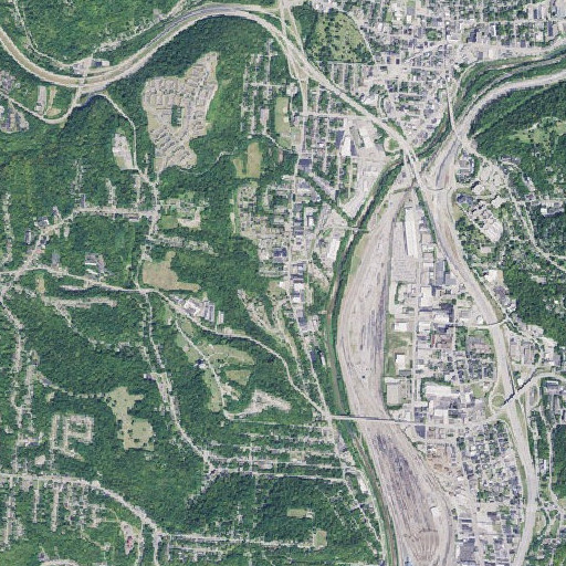 Aerial imagery of Millvale Elementary School, OH