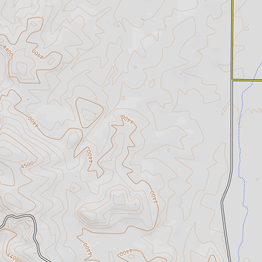 OpenTopoMap map of Fox Valley, OR