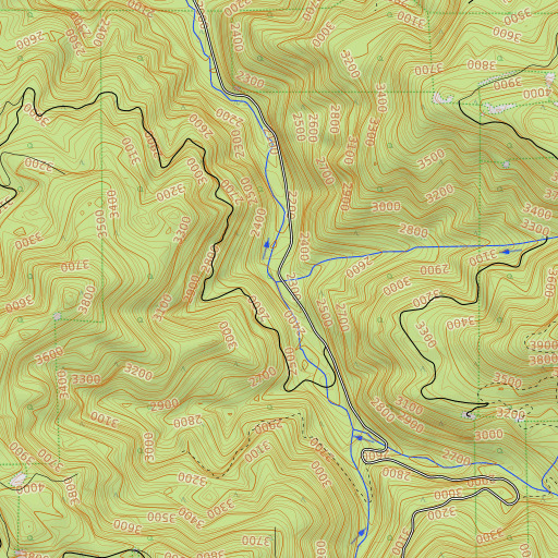OpenTopoMap map of Lytle Creek, OR