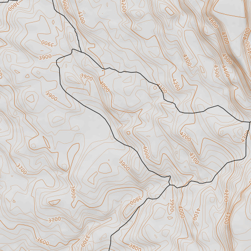 OpenTopoMap map of Trail Spring, OR