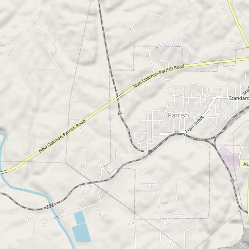 OpenStreetMap map of Artesian Hollow, AL