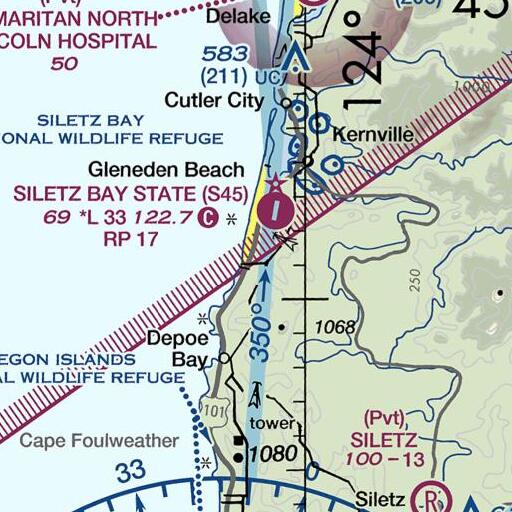 FAA VFR chart of Salmon Creek, OR