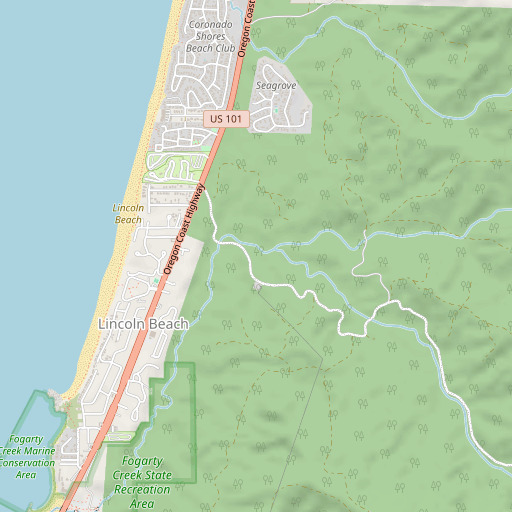 OpenStreetMap map of Salmon Creek, OR
