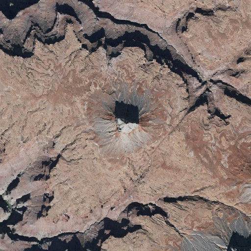 Aerial imagery of Mount Sinyella, AZ