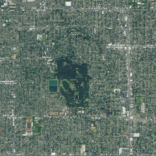Aerial imagery of Mount Tabor, OR
