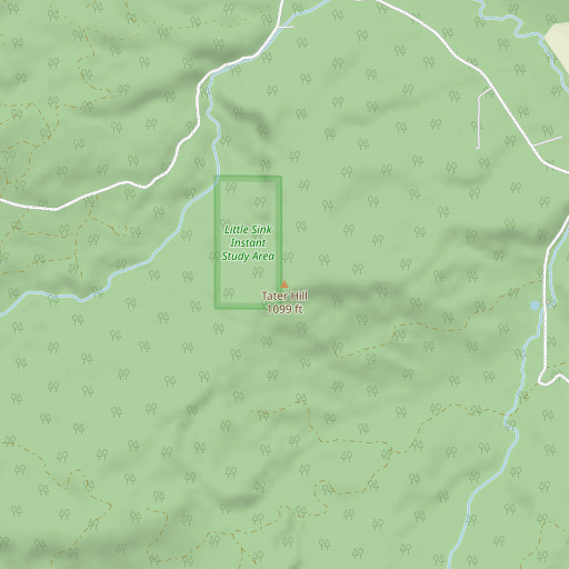 OpenStreetMap map of Tater Hill, OR
