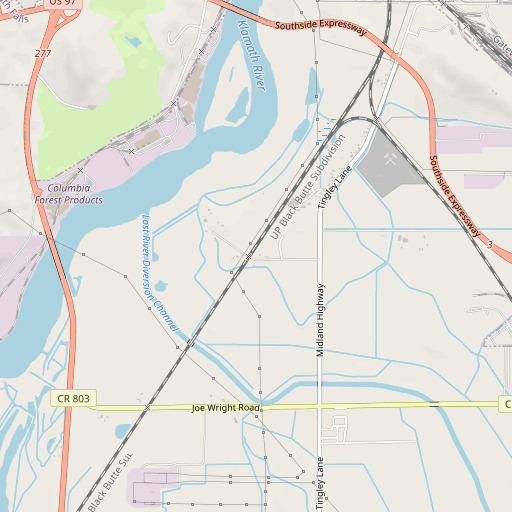 OpenStreetMap map of Texum (historical), OR