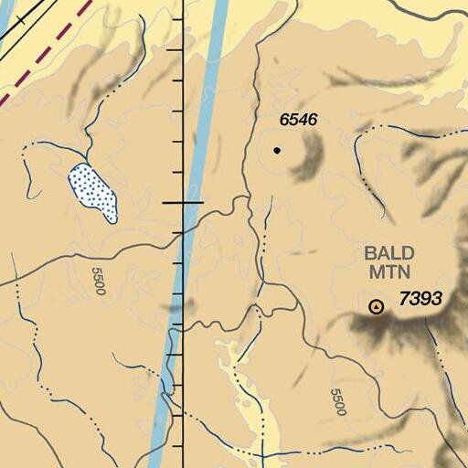 FAA VFR chart of Timber Butte, OR