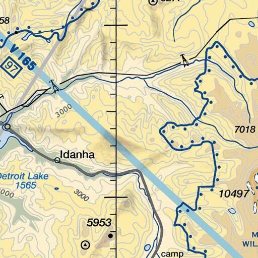 FAA VFR chart of Timber Butte, OR