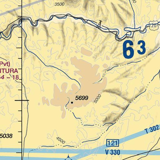 FAA VFR chart of Tims Peak, OR