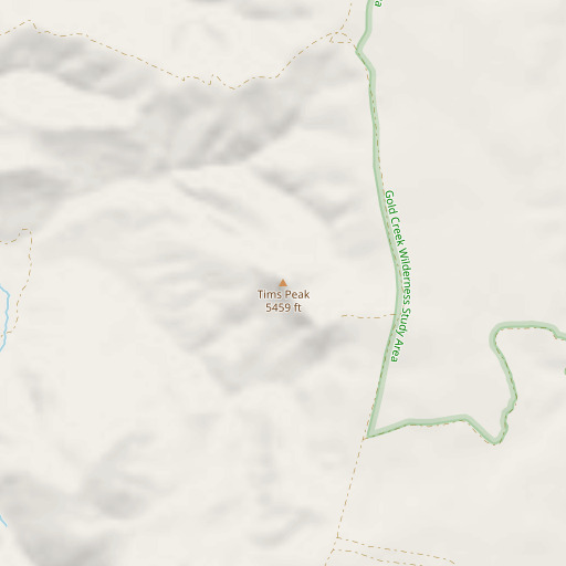 OpenStreetMap map of Tims Peak, OR