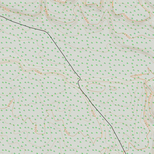 OpenTopoMap map of Tucke Place, OR
