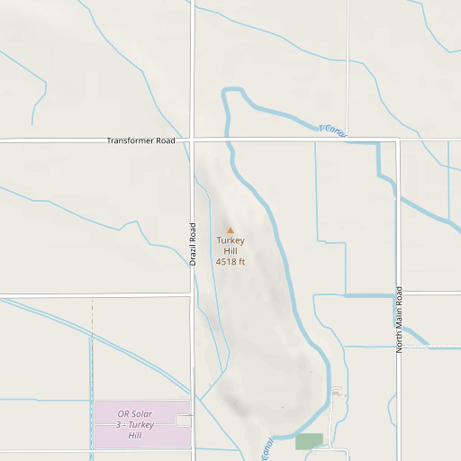 OpenStreetMap map of Turkey Hill, OR