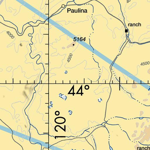 FAA VFR chart of Twelvemile Table, OR