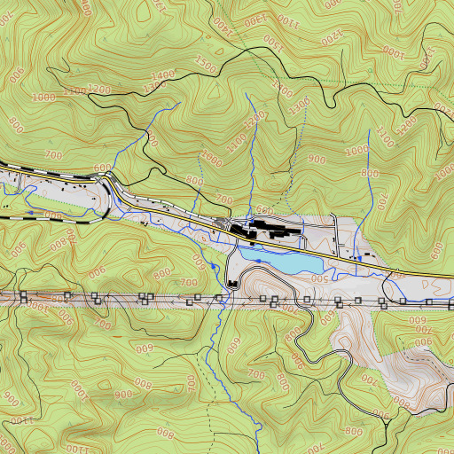 OpenTopoMap map of Vaughn, OR