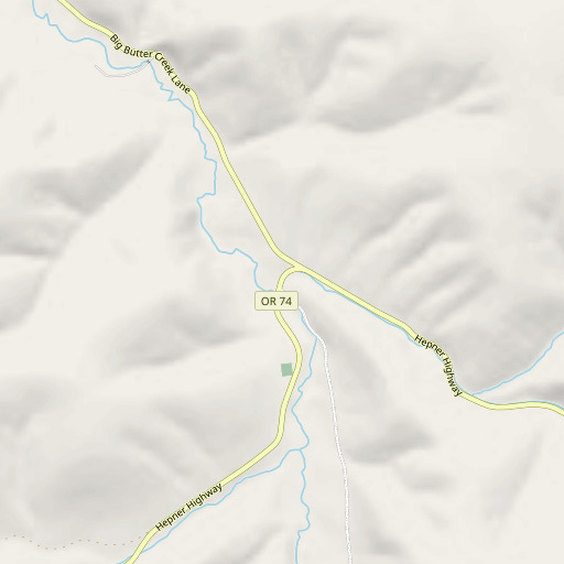OpenStreetMap map of Vinson (historical), OR