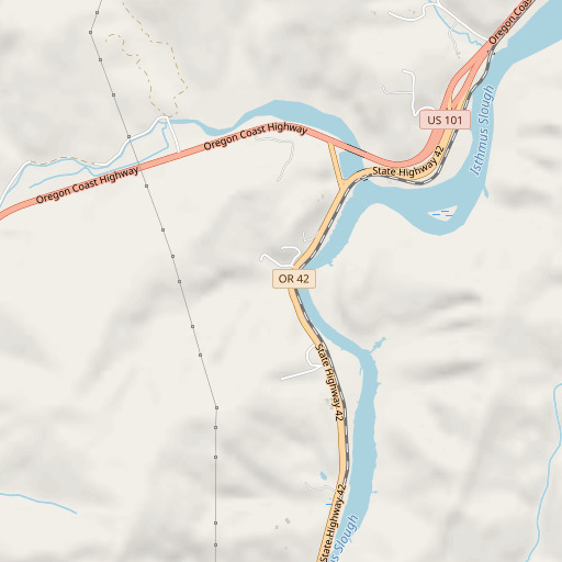 OpenStreetMap map of Wall Gulch, OR