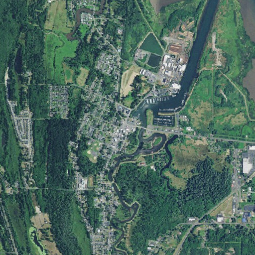 Aerial imagery of Warrenton, OR