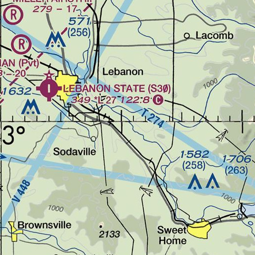 FAA VFR chart of Waterloo, OR