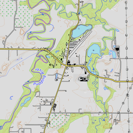 OpenTopoMap map of Whiskey Hill, OR