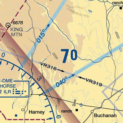 FAA VFR chart of Demeris Spring, OR