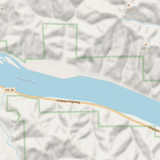 OpenStreetMap map of Echo Island, OR