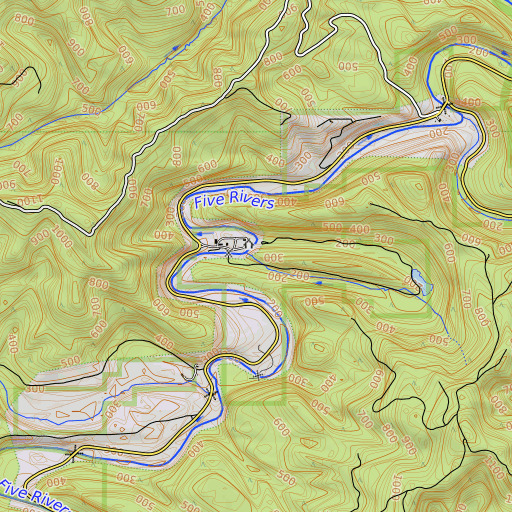 OpenTopoMap map of Swamp Creek, OR