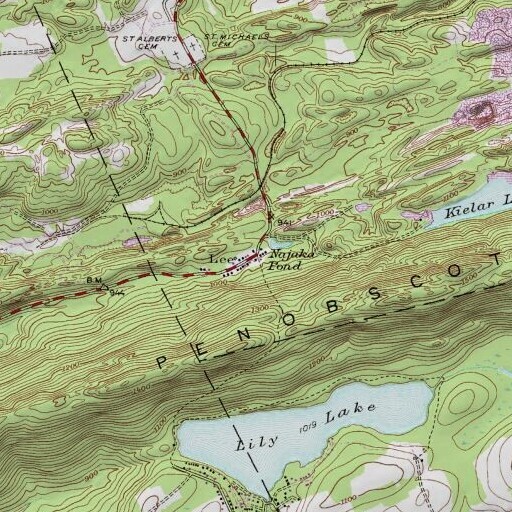 USGS 24K topo map of Lee, PA