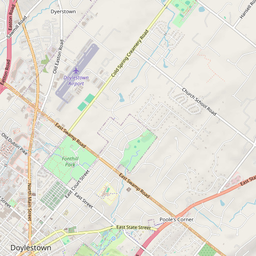 OpenStreetMap map of Maplewood, PA